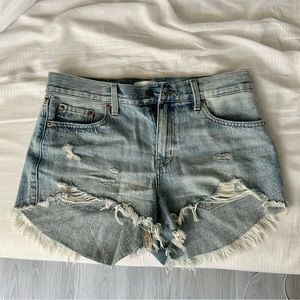 Pistola Distressed Denim Shorts - Size 28, NWOT. MAKE OFFERS.